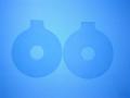 Two Scar Healing 7 cm (2.75 ") Diameter Breast Circles